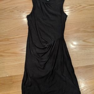 Theory Gathered Dress Black